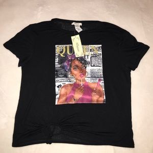Allysse Crop Top Black Size 1X